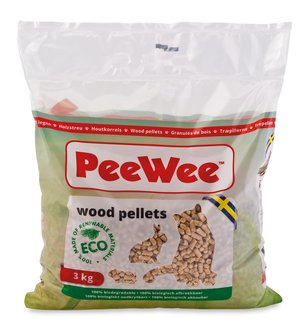 Peewee houtkorrels 5ltr