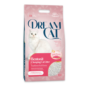 ** Breukzak ** Dream Cat kattenbakvulling met babypoeder - klontvormende fijne korrel 10L / 8.5kg
