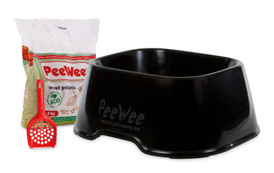 Open kattenbak PeeWee EcoClassic zwart